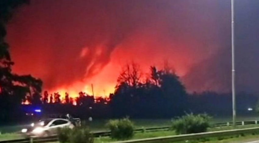 Incendio causa una explosión en parque industrial de la localidad argentina de Ezeiza