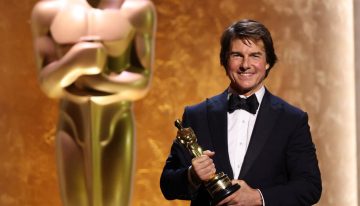 Tom Cruise recibió Óscar honorario por su trayectoria