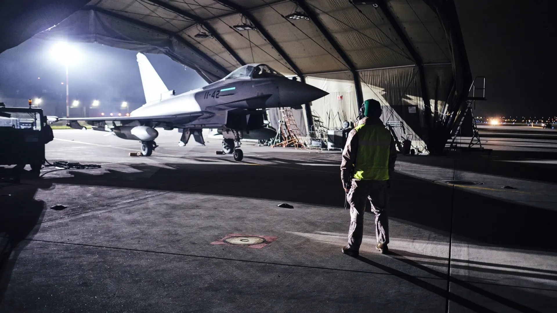 Dos cazas españoles intervienen ante una alerta de entrada de drones rusos en el espacio aéreo de Polonia