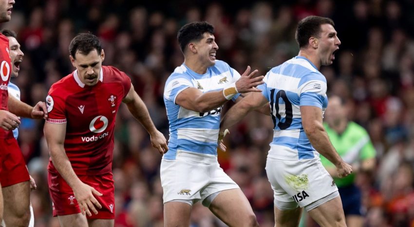 Los Pumas dieron un paso clave en Cardiff: le ganaron a Gales con una fiesta de tries y se afirman en el sexto puesto del ranking