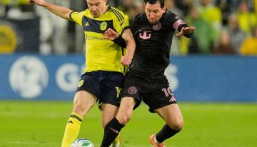 Al Inter Miami no le alcanzó con el golazo de Messi, perdió con Nashville bajo la lluvia y definirá la serie de playoffs de la MLS en su cancha