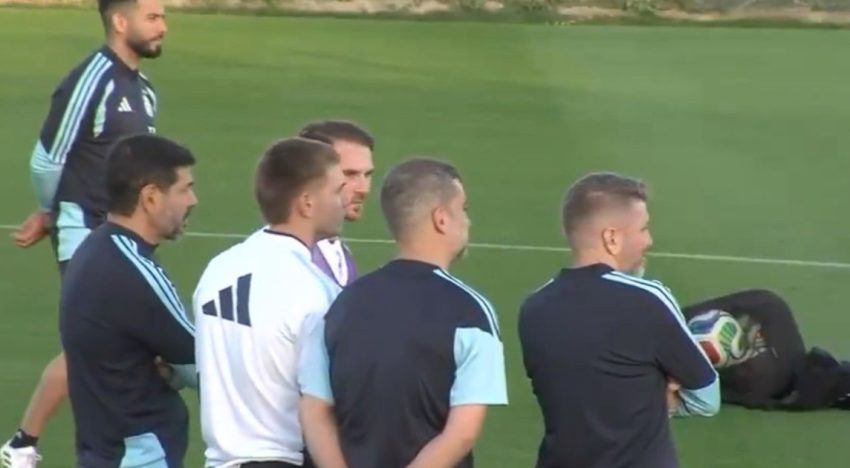 El gesto de Franco Mastantuono: viajó más de tres horas pese a estar lesionado para decir presente en el entrenamiento de la Selección Argentina