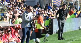 La bronca de Holan, el DT de Rosario Central, contra el «espaldazo» en el pasillo de Estudiantes: «Fue una falta de respeto»