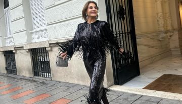 Naty Abascal lo ha vuelto a hacer y tiene el lookazo de Navidad, un dos piezas de lentejuelas, que parece de lujo pero es de Zara