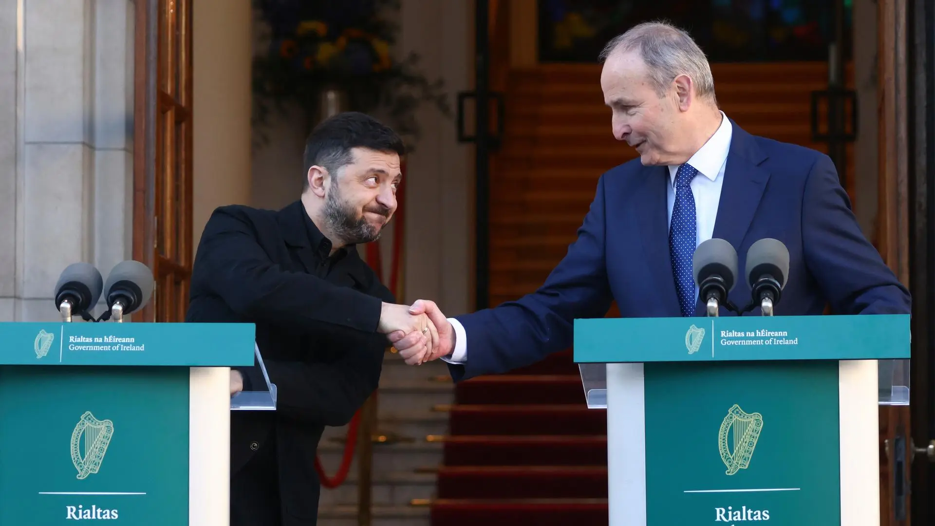 Ucrania reconoce la presencia de drones desconocidos durante el aterrizaje de Zelenski en Irlanda