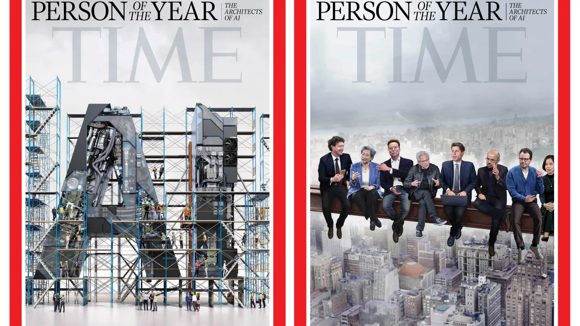 Elon Musk, Zuckerberg, Altman y otros magnates, nombrados Persona del Año 2025 por la revista Time como arquitectos de la IA