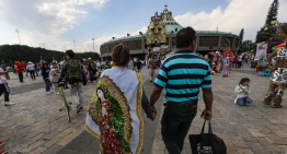 Peregrinos visitan la Basílica para celebrar a la Virgen de Guadalupe