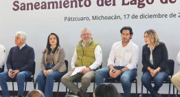 Bedolla y Conagua arrancan en Michoacán rehabilitación de 3 plantas tratadoras para sanear lago de Pátzcuaro