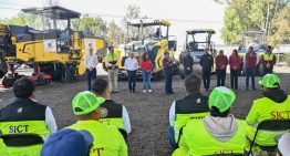 Entregan Claudia Sheinbaum y Delfina Gómez 100% de Trenes de Pavimentación del Plan Integral Oriente