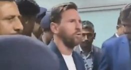 Locura total y devoción por Messi en India: Leo llegó a Calcuta y fue recibido por miles de fanáticos y con un operativo de seguridad propio de un jefe de Estado