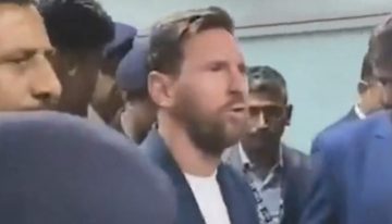 Locura total y devoción por Messi en India: Leo llegó a Calcuta y fue recibido por miles de fanáticos y con un operativo de seguridad propio de un jefe de Estado