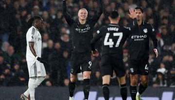 Manchester City se salvó de un papelón: ganaba 5-1 y casi se lo empatan, la noche en que Erling Haaland llegó a su gol 100 en Premier League