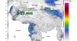 Inameh prevé lluvias aisladas en el sur y occidente de Venezuela este #31Dic