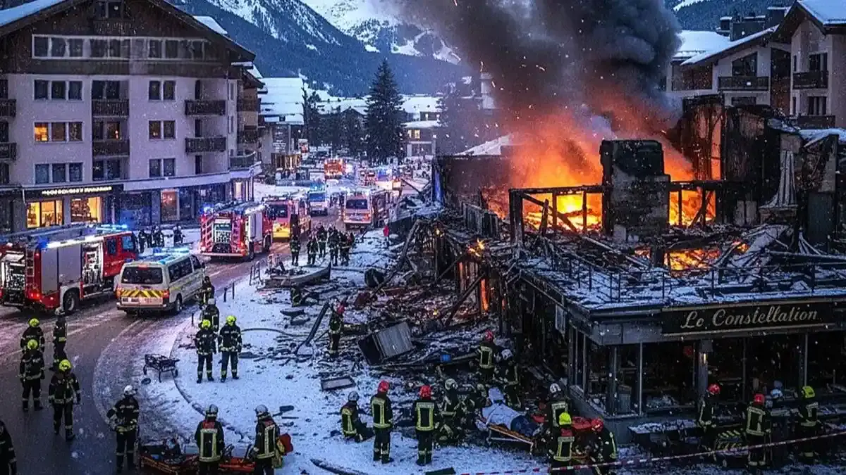 Autoridades apuntan a bengalas como causa del incendio de un bar en Suiza