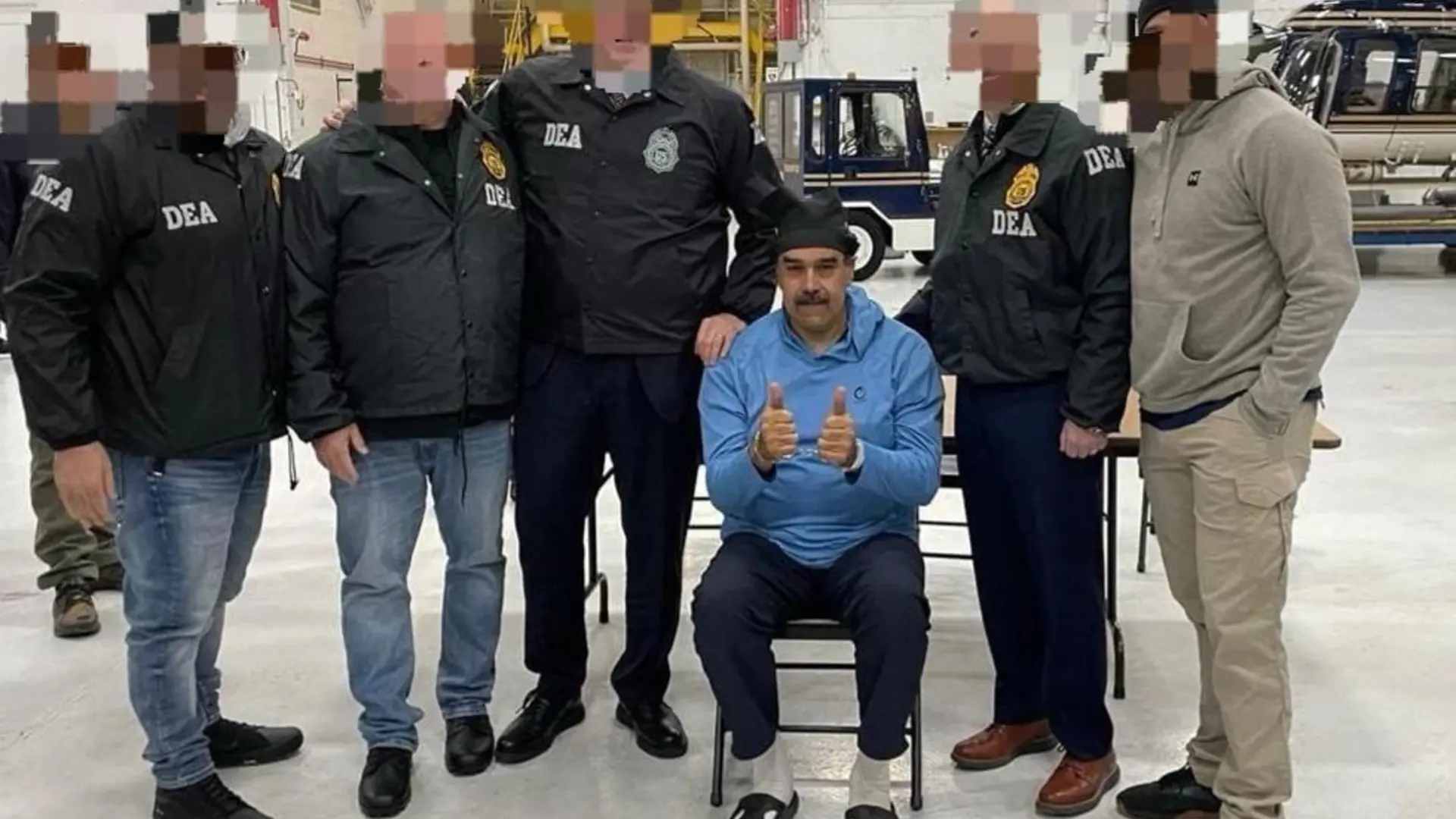 Todas las imágenes de Nicolás Maduro tras su detención y traslado a una cárcel de Nueva York