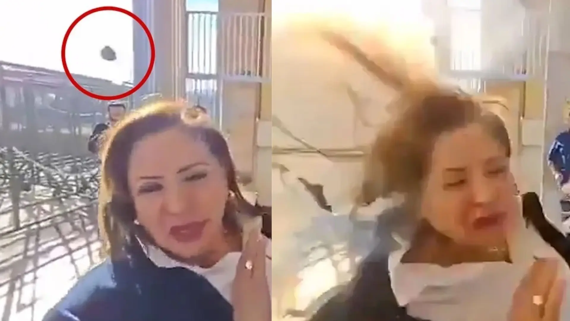 El momento en el que una diputada en Honduras es alcanzada por un cóctel molotov: sufre quemaduras en la espalda