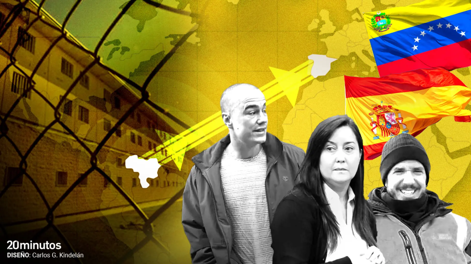 Las historias de los nueve españoles liberados por Venezuela: algunos han estado presos en el temido 'Helicoide'