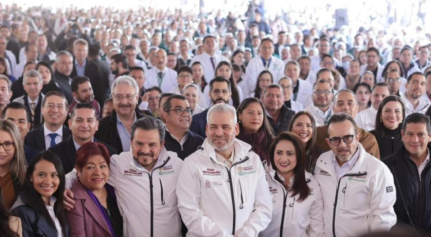 Anuncian Bedolla y Zoé Robledo construcción de hospital de especialidades del IMSS en Michoacán