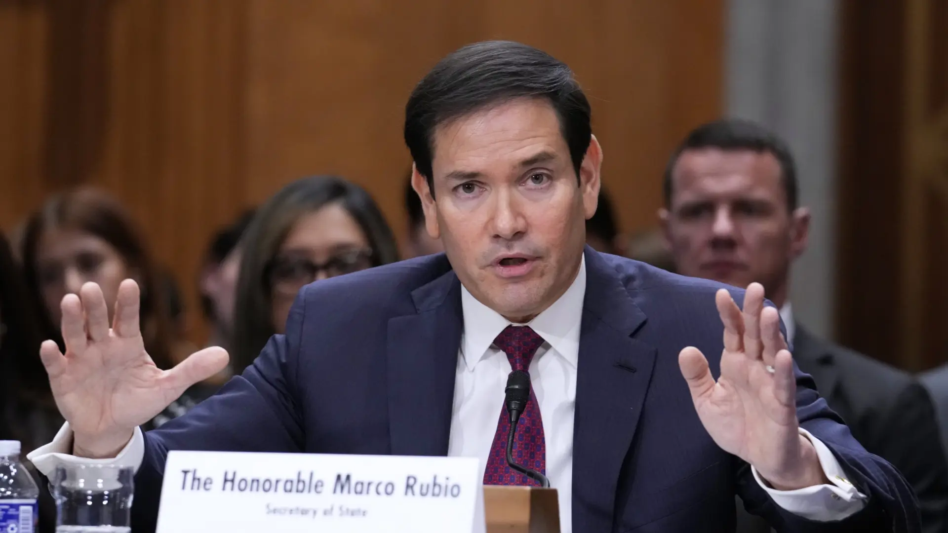 Rubio asegura que mantiene «conversaciones respetuosas» con Rodríguez y dice que ella no está imputada por narcotráfico como Maduro