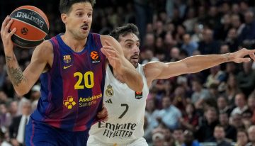 Tremenda actuación de Laprovíttola, figura del Barcelona que le quitó un invicto de 37 partidos de local al Real Madrid de Campazzo