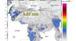 Se esperan lluvias y chubascos en algunos estados de Venezuela este #1Ene
