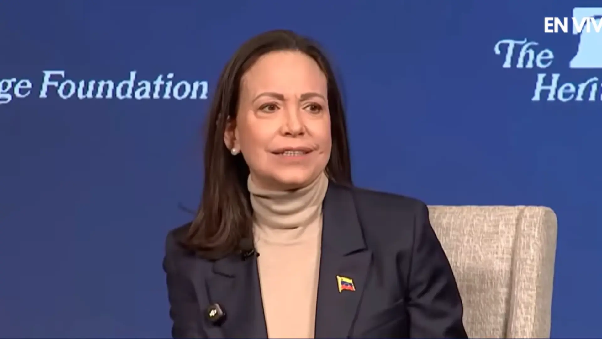 María Corina Machado dice que presidirá de Venezuela «cuando llegue el momento» y no cree que se atrevan a matarla cuando vuelva