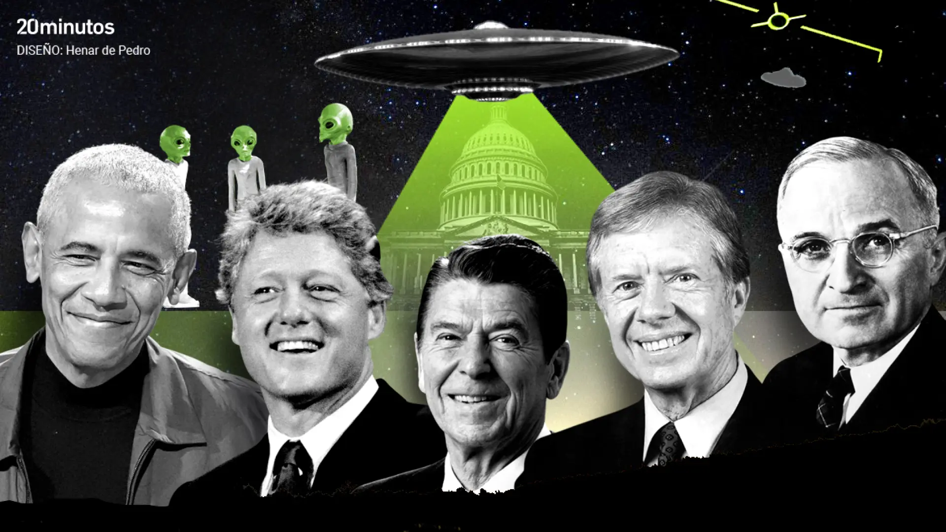 No solo es Obama: los otros presidentes de EE UU que hablaron sobre ovnis… incluido uno que admitió avistarlos en persona