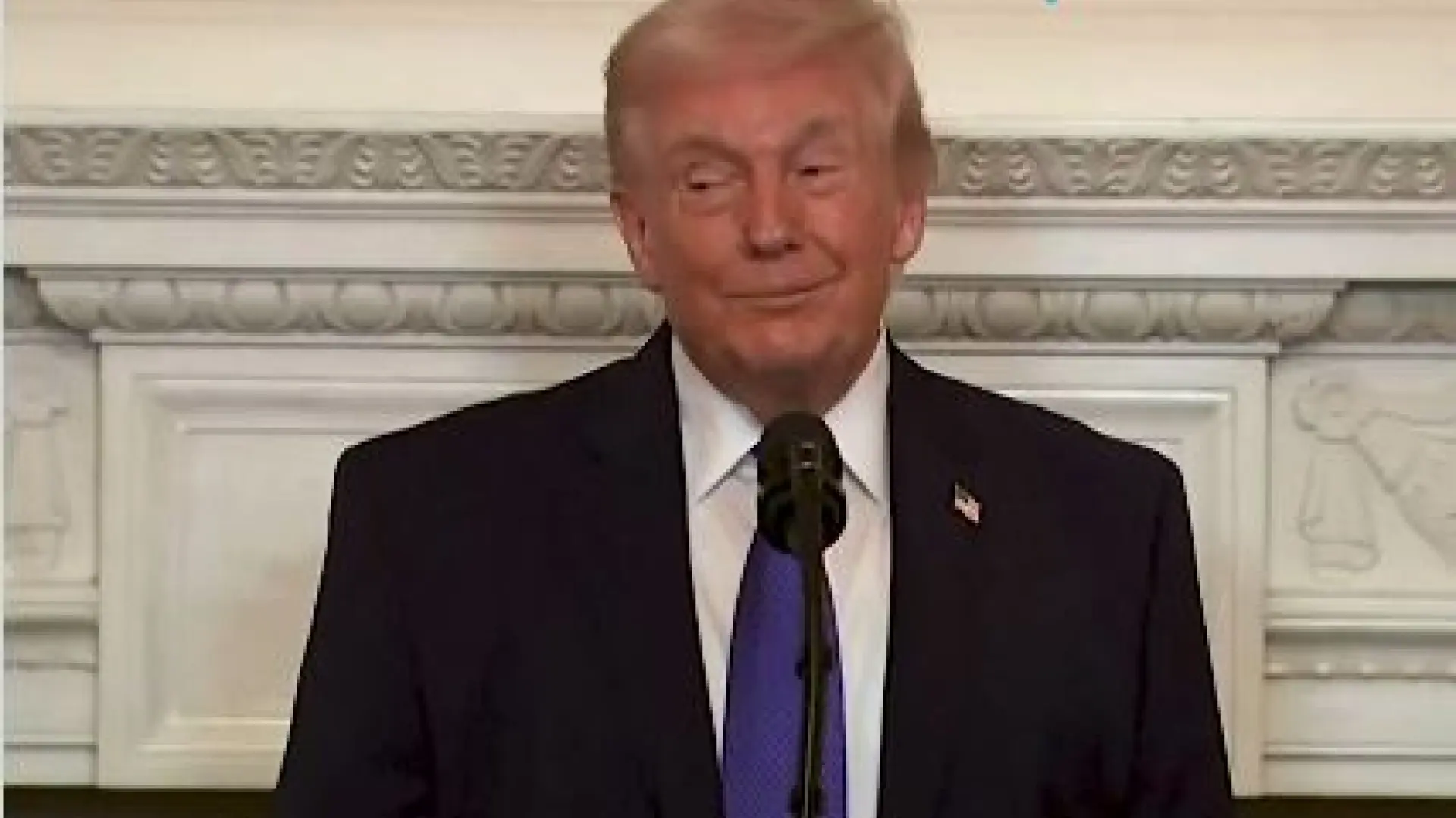 La media sonrisa de Trump al ser preguntado por un inminente ataque a Irán: «Podría decir que lo estoy estudiando»