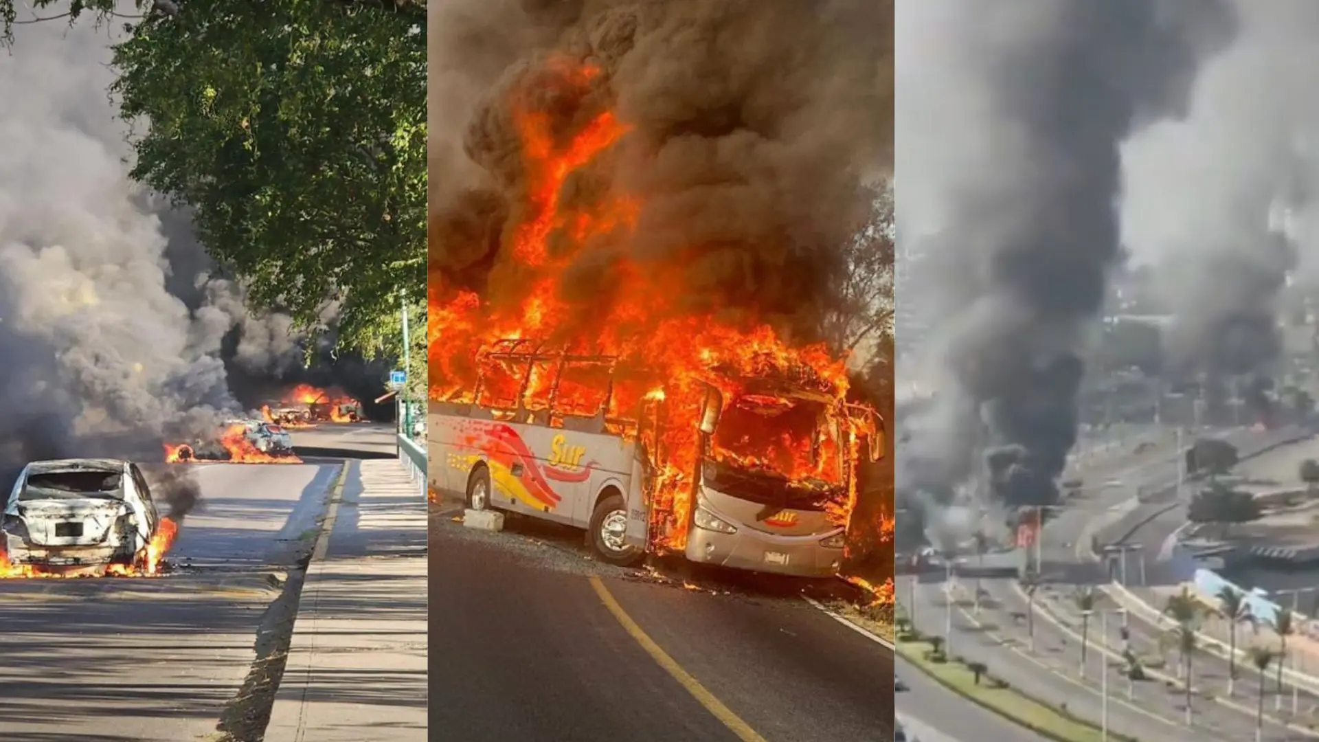 La muerte de 'El Mencho' desata el caos en varias ciudades de México: carreteras cortadas, vehículos incendiados…