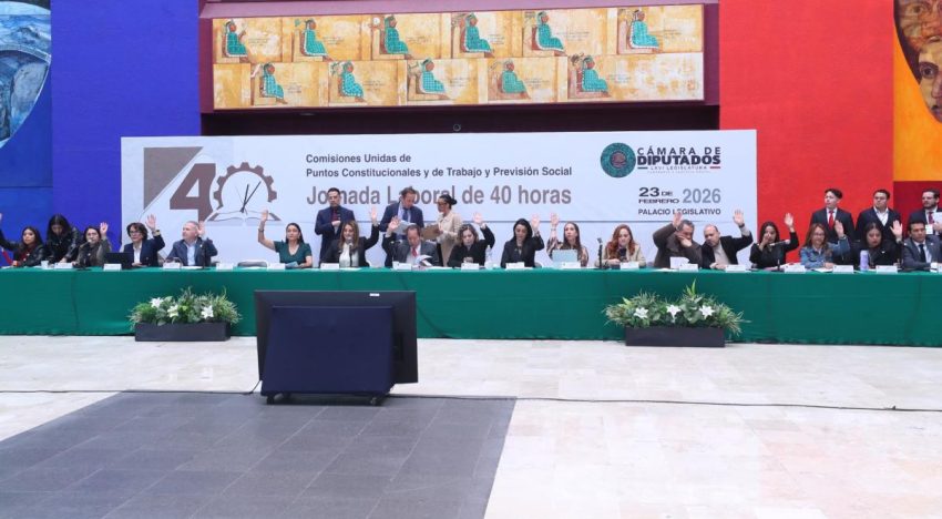 Comisiones de Cámara de Diputados avalan reforma de jornada laboral de 40 horas