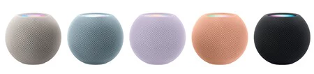 Colores del HomePod mini 2 basados en el acabado de los AirPods Max USB-C