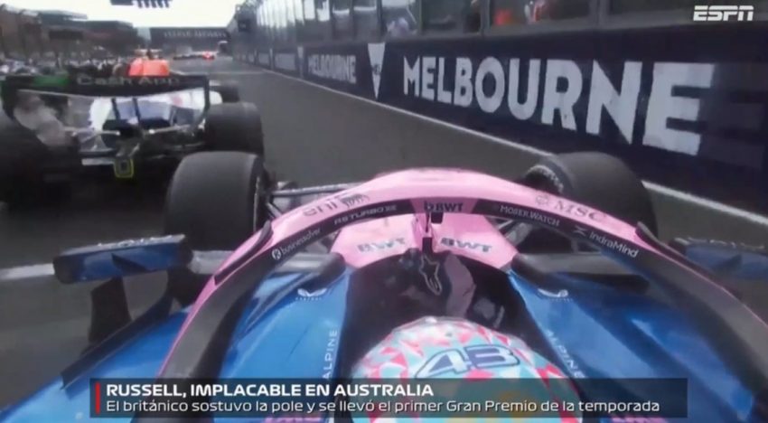 Franco Colapinto en el GP de Australia: su maniobra milagrosa en la largada, la reacción de Russell y una penalización inesperada