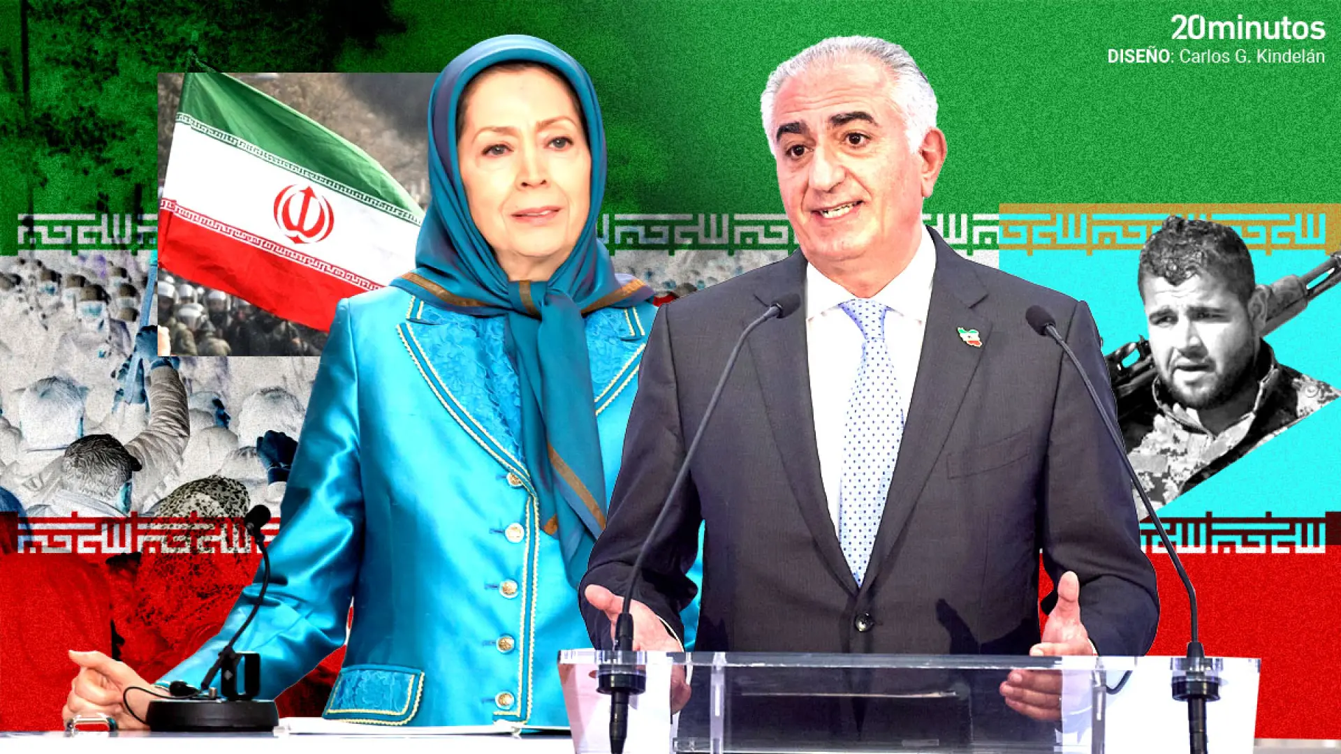 Monárquicos del shá, muyahidines, grupos kurdos, baluchíes… quién es quién en la dividida y desorganizada oposición iraní