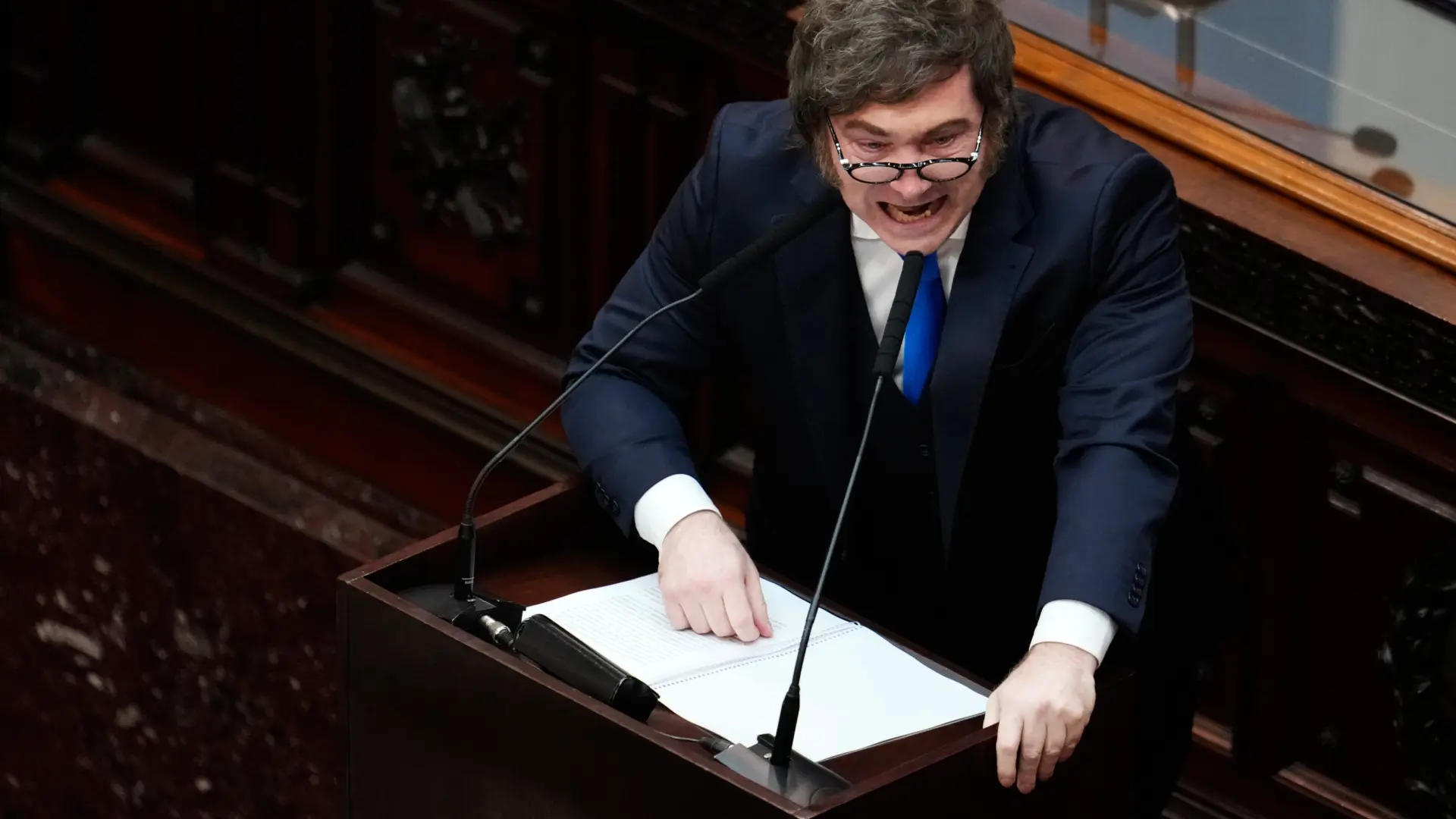 Delincuentes, asesinos y brutos: los insultos de Milei a la oposición en el Congreso