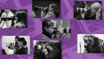 8M: Atención, fotoperiodistas trabajando