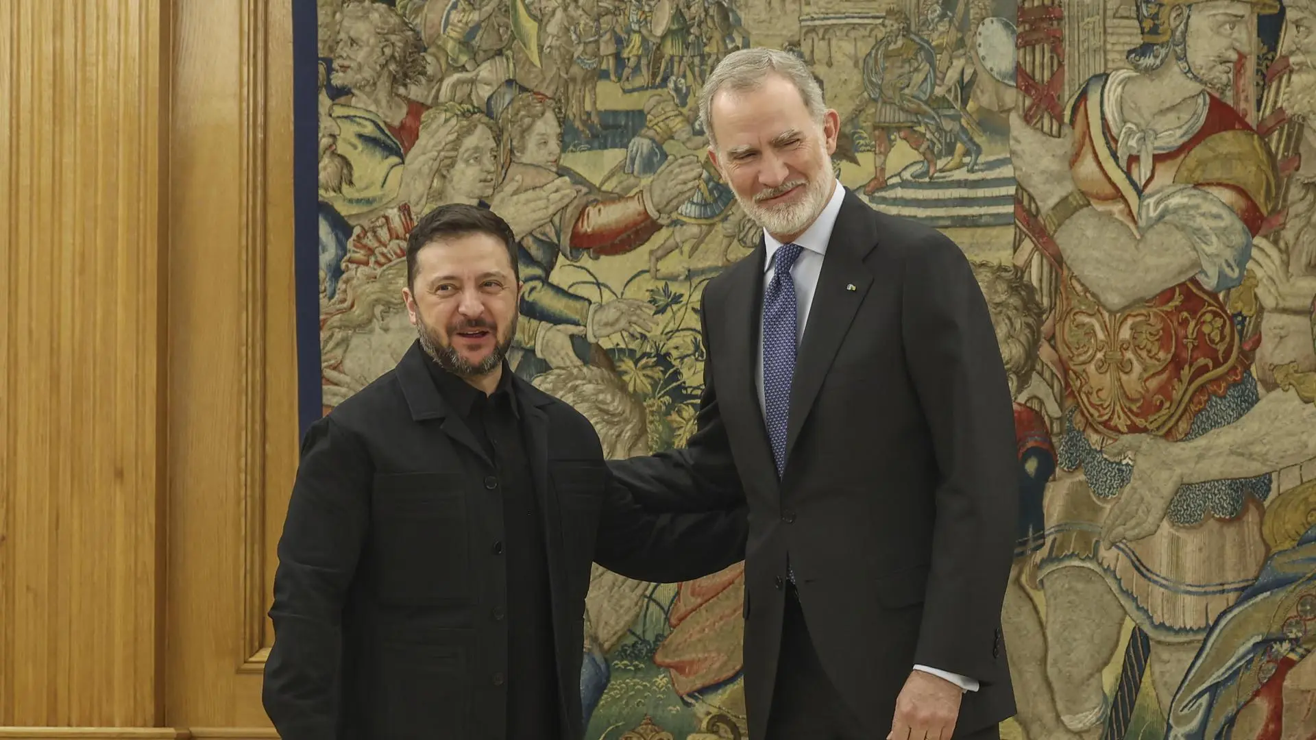 El rey Felipe VI recibe a Zelenski en el cierre de su cuarta visita a España desde el inicio de la invasión rusa