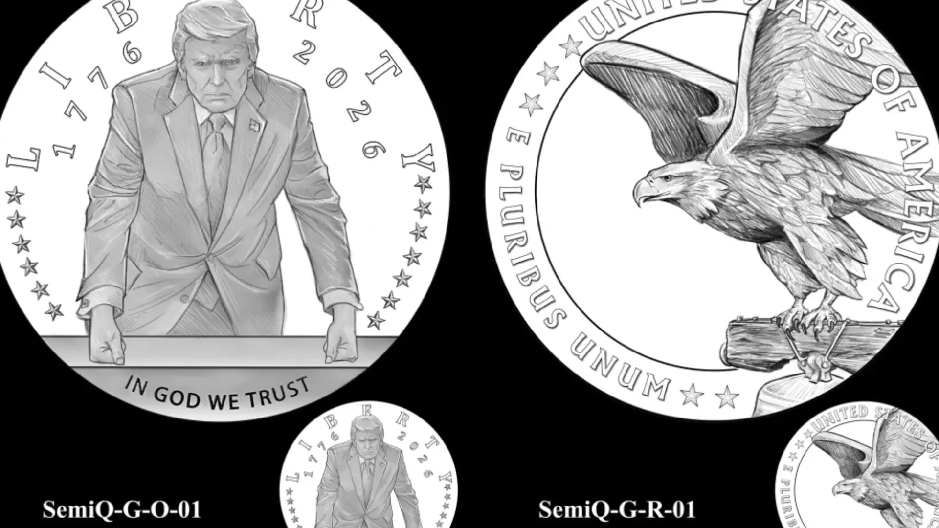 EE UU producirá una moneda de oro con la imagen de Trump para su 250 aniversario