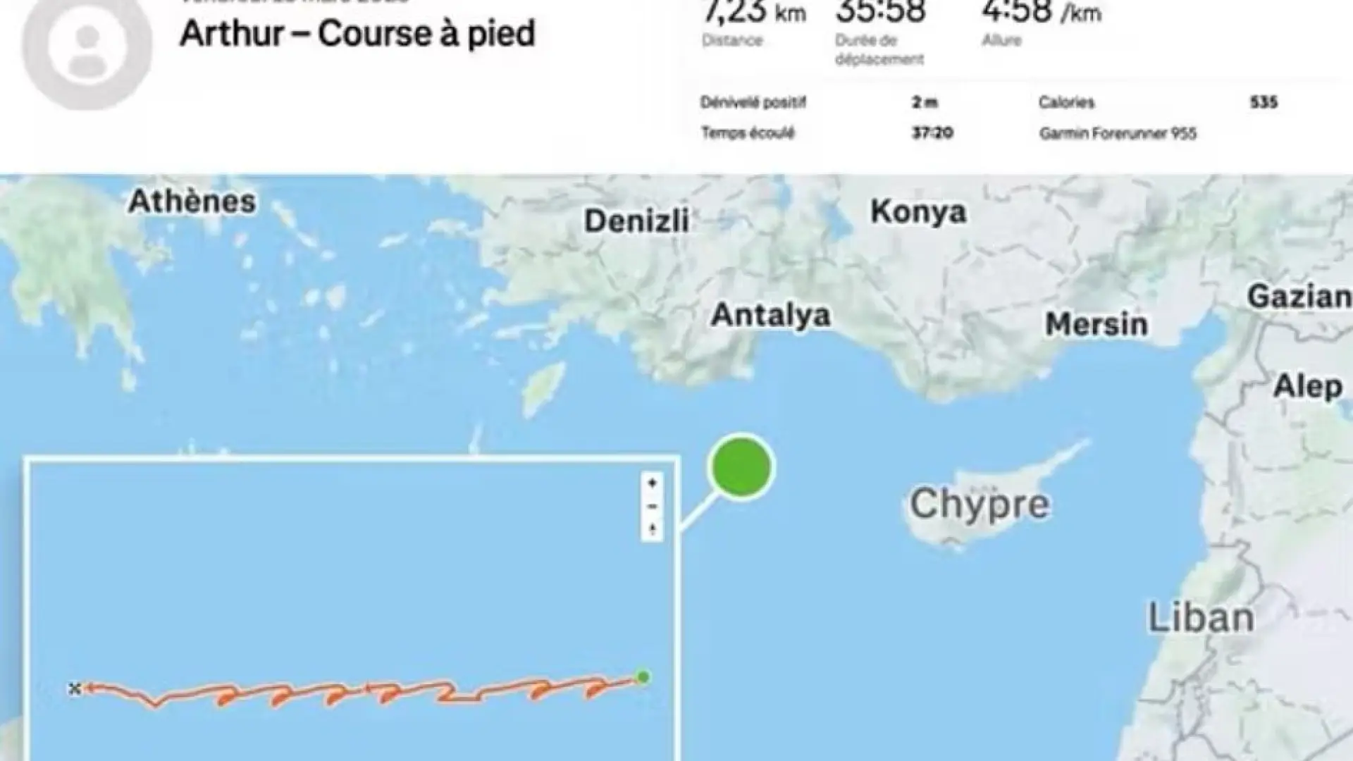 Un marinero francés revela por error la ubicación de su portaaviones tras salir a correr por cubierta y subirlo a Strava