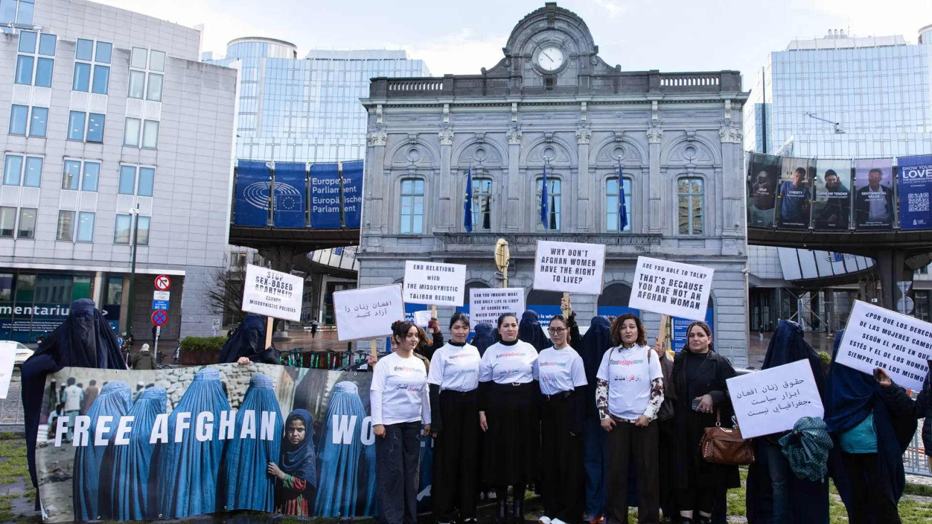 La voz silenciada de las afganas llega a Bruselas