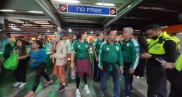 Sin contratiempos, traslado de aficionados en Metro hacia el México vs. Portugal