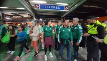 Sin contratiempos, traslado de aficionados en Metro hacia el México vs. Portugal