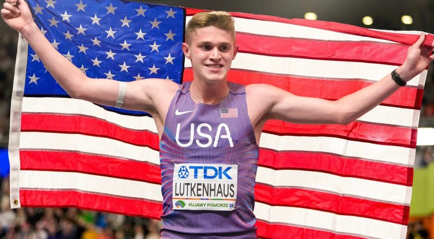 Cooper Lutkenhaus, el fenómeno de 17 años que hizo historia en el Mundial Indoor de atletismo