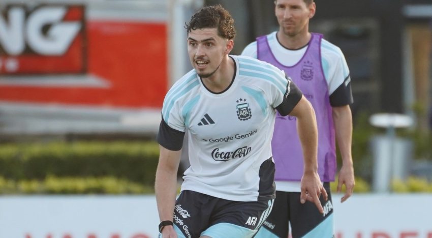 Joaquín Panichelli, otro lesionado en la Selección Argentina: no terminó el entrenamiento en Ezeiza y se pierde los últimos amistosos antes del Mundial 2026