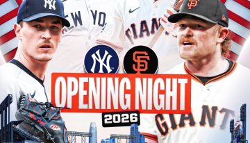 San Francisco Giants vs New York Yankees por el Opening Night de la MLB 2026: a qué hora es, dónde ver EN VIVO, lineups y todo sobre el partido