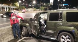 Bomberos de Caracas atendieron choque múltiple en la autopista Prados del Este