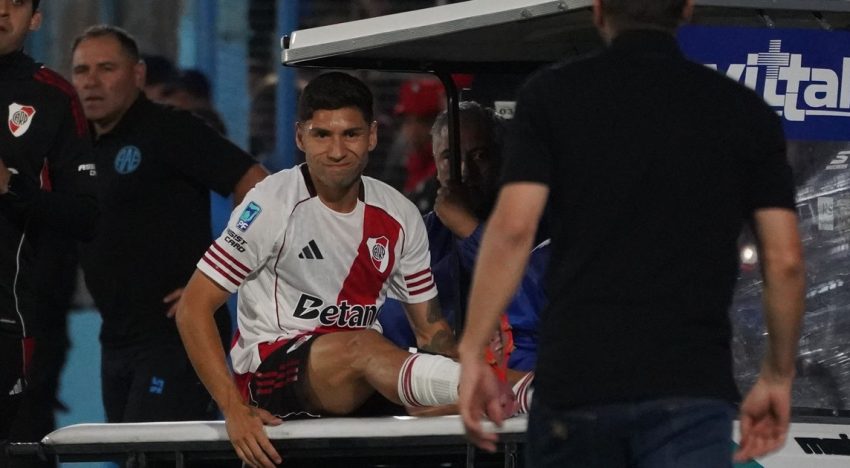 Gonzalo Montiel se lesionó y ahora son ocho las bajas que tendrá el Chacho Coudet en el mini retiro de River en Cardales