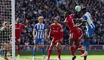 Premier League: Liverpool de Alexis Mac Allister tropezó ante Brighton y se aleja de los puestos de Champions