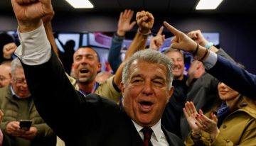 A pesar de la polémica sobre la salida de Messi, Laporta fue reelecto como presidente del Barcelona