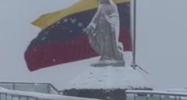 Mérida se tiñó de blanco: Así fue la primera nevada de la temporada en el Pico Espejo (VIDEO)