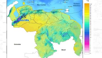 Así estará el clima en Venezuela este #8Mar, según Inameh